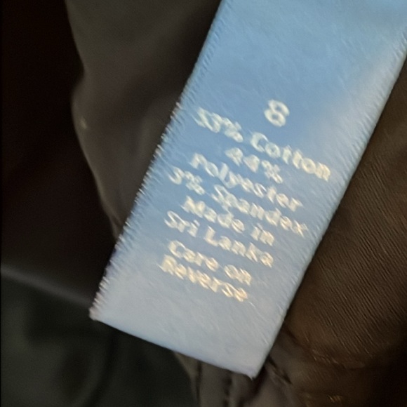 Simply Vera Vera Wang Women’s Satan Five Pocket Style Black Pants Size 8 - Picture 4 of 5